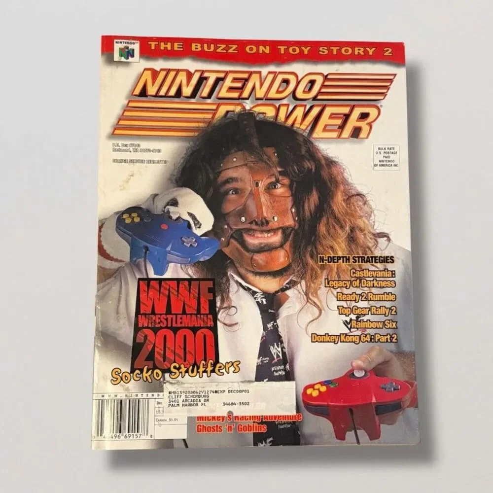 Nintendo Power Volume 127 WWF with Toy Story 2 Poster & Pokemon Comic Book